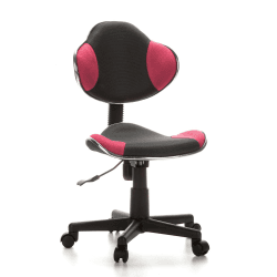 hjh OFFICE 670900 Kinderdrehstuhl KIDDY GTI-2 Grau/Pink, ergonomischer Kinderschreibtischstuhl, Kinderbürostuhl höhenverstellbar, Jugendstuhl