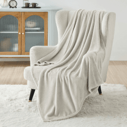 BEDSURE Kuscheldecke Flauschig Decke Fleecedecke - Wohndecke Warm Winter Weich, Sofadecke Kleine, Decke Couch Blanket, Wohn- & Kuscheldecken Kinder 130x150cm, Sofa überwurfdecke Beige Beige 130 x 150 cm
