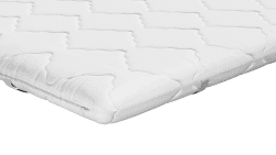 Traumnacht orthopädischer Matratzentopper, mit einem bequemem Komfortschaumkern, Öko-Tex zertifiziert, 90 x 200 cm, produziert nach deutschem Qualitätsstandard, Weiß