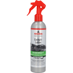 NIGRIN Performance Cockpit-Lotion, farbauffrischend, antistatisch und staubabweisend, 300 ml