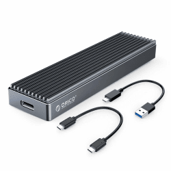 ORICO Aluminium M.2 SSD Gehäuse NVMe und SATA USB Adapter USB3.2/ USB3.1 Gen2 10Gbits Enclosure für M.2 PCIe NVMe SATA 2230 2242 2260 2280 M-Key/B+M key SSD Bis zu 2TB- M2PJM