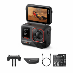 Insta360 Ace Pro 2 Doppel-Akku-Bundle - 8K wasserdichte Actionkamera mit Leica entwickelt, 1/1,3" Sensor, Dual-KI-Chip-System, führende Schwachlichtleistung, bestes Audio, Flipscreen & KI-Editing