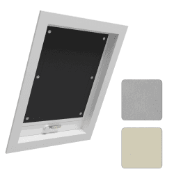 WOLTU Thermo Dachfenster Rollo ohne Bohren Sonnenschutz Verdunkelungsrollo mit Saugnäpfen, Thermorollo Hitzeschutz für Velux- und Roto-Fenster S06 / 606, Schwarz 96x93 cm