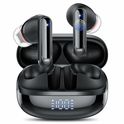 Bluetooth Kopfhörer, Kopfhörer Kabellos Bluetooth 5.4 In Ear Ohrhörer mit 4 ENC Noise Cancelling Mic, Kabellose Kopfhörer Tiefer HiFi Stereo, Bass 48 Std, IP7 Wasserdicht Earbuds LED Anzeige, USB-C