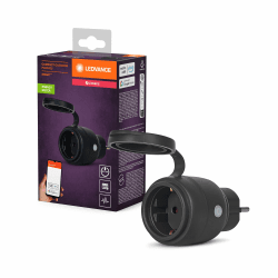 LEDVANCE SMART ZigBee Outdoor Plug, kompakte Außensteckdose mit Energieverbrauchskontrolle, macht konventionelle Geräte smart, steuerbar über Alexa, Google Home und andere Zigbee Gateways, 1er-Pack