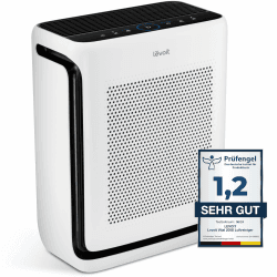 LEVOIT Luftreiniger Allergiker mit Tiermodus, CADR 416m³/h bis 87㎡ Raucherzimmer Wohnung, Dualsensor&Waschbarer Vorfilter, HEPA Luftfilter gegen 99,97% von Tierhaare&-gerüche Schimmel Pollen Staub