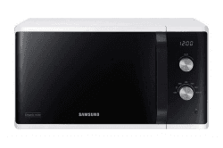 Samsung MW3500 Mikrowelle MS23K3614AW/EG / 800 W / 23 L Garraum / 48, 9 cm Breite / Kratzfester Keramik-Emaille-Innenraum / 6 Leistungsstufen / Weiß