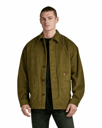 G-STAR Herren Timber Relaxed Overshirt Jacket M Grün (dark olive D23666-D405-C744)