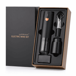 Korkenzieher Wein Weinöffner Elektrisch Automatischer Flaschenöffner für Weinliebhaber Geschenk (Roségold, Set, Geschenkbox, Wiederaufladbar, Eine Berührung)