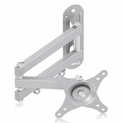 suptek Ferseherwandhalterung Monitor Wandhalterung Schwenkbar Neigbar für 15-32 Zoll Vesa Wandhalterung 100x100,75x75mm TV Halterung Wandhalterung, Bildschirm Wandhalterung bis zu 13Kg Silber(MA2720S)