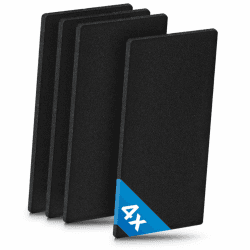 Siegvoll 4x Trockner Filter Ersatz für Bauknecht Whirlpool Privileg HX 481010354757 | Wärmetauscher Filter 225 x 107 x 8 mm | Schaumstofffilter | Schwamm Filter für Wäschetrockner Wärmepumpentrockner