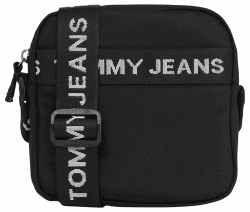 Tommy Jeans Herren Umhängetasche Essential Reporter Mittelgroß Schwarz