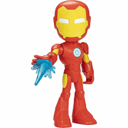 Spidey and his Amazing Friends Marvel supergroße Iron Man Action-Figur, Superhelden-Spielzeug für Kinder ab 3 Jahren, F6164, Multi