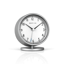BERING Damen und Herren Alarmclock Quarz Movement - Home Decor Collection mit Kunststoff Glas 90096-XXXR Weiß