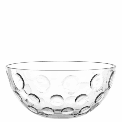 Leonardo Cucina Optic Glas-Schale, runde Schale aus Glas, spülmaschinengeeignete Salat-Schüssel, Ø 295 mm, 066338