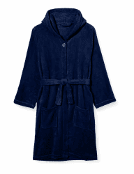 Playshoes Unisex Kinder Fleece-Bademantel Morgenmantel 146-152 marine