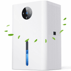 Luftentfeuchter Elektrisch 1800ML,Tragbarer Raumentfeuchter,Ultra Leise 30 dB,Automatisches Abtauen,Automatisches Ausschalten,Entfeuchter für Badezimmer,Wohnung.