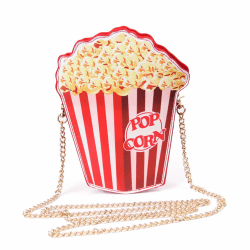LUI SUI Mädchen Geldbörse süße Milch Box Brieftasche Tasche kleine Crossbody Persönlichkeit Mini Umhängetasche Handtaschen Popcorn