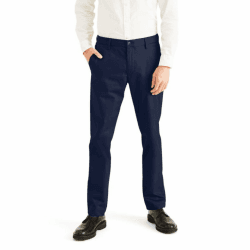 Dockers Herren Signature Stain Defender Slim Creased Chino 30W / 30L Navy Blazer