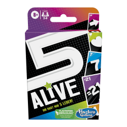 Hasbro Gaming Five Alive Kartenspiel, schnelles Strategiespiel für Kinder ab 8 Jahren und die ganze Familie, spannendes Kartenspiel, abwechslungsreiche für gemütliche Abende