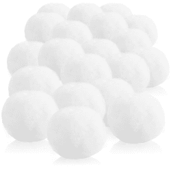 com-four® 20x Schneeball weiß, künstliche Schneebälle für Indoor-Schneeballschlachten, weiche Plüschbälle, Kunstschnee, tolle Weihnachtsdekoration, 8 cm (8cm - 20x Schneeball)