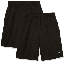 Amazon Essentials Herren Leichte Performance-Funktionsshorts In Lockerer Passform (Erhältlich In Übergrößen), 2er-Pack XL Schwarz
