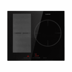 Klarstein Induktionskochfeld, Glaskeramik Kochfeld, Induktionskochfeld mit 3 Platten, Einbau-Induktionskochfeld mit Touch-Display, Digitalanzeige und Timer-Funktion, Schnelles Aufheizen, 5800 Watt