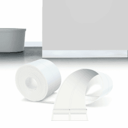 LIHIQIYA Weichsockelleiste Selbstklebend Weiß, 6M Sockelleiste Selbstklebende, 30x30mm Knickleiste Abschlussleiste aus PVC, Flexibel Knickleiste, Bodenleiste Abschlussleiste für Bad Küche Badezimmer