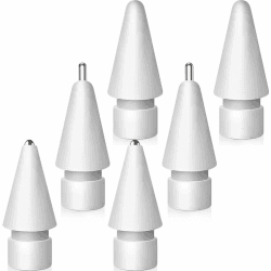 Verbesserte Spitzen für Apple Pencil, Metall Spitzen Set Pen Wie für Apple Pencil 2. Generation/ 1. / USB C Ersatzspitzen für Apple Pencil Spitze(6 Stück)