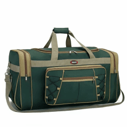 BAGZY Reisetasche 70L Große Handgepäck Gym Umhängetasche Sporttasche Handgepäck Koffer Cabin Holdall Bag Weekend Tasche Koffer Handtasche für Camping Reisen Grün+gelb 70l