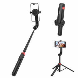 SMALLRIG Magnetischer Telefonstativständer mit Fernbedienung, 132cm Tragbarer Selfie-Stick, für MagSafe für iPhone 16/15/14/13, Kompaktes Stativ für Videoaufnahmen, Reisen, Vlogging, ST-25 Pro - 4731