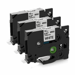 Upwinning Tze-231s Tze 231 H100LB 1000 H108 H100R H110 1010 1005 PT-H107B H200 D210VP P300BT E110 Beschriftungsgerät Bänder 12mm Kompatibel mit Brother P-Touch Etikettiergerät, Tze Schriftband 12mm