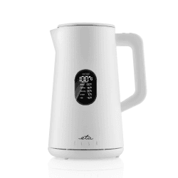ETA Wasserkocher Elsa mit Temperatureinstellung- 1,5l, 1800W, LED-Display, 40-100°C, Warmhaltefunktion, Weiß