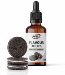 Flavour Drops zuckerfrei 50ml - Flavdrops Geschmackstropfen ohne Kalorien - Flavor Drops als Tropfen für Quark, Porridge, uvm - Aromatropfen zum Süßen ohne Zucker von Wehle Sports