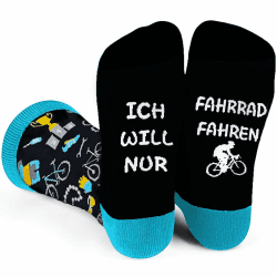 Piroo Lustige Geschenke für Männer Geburtstag Socken Herren Geburtstagsgeschenk Mann Opa Papa Lustig Socken mit Spruch Witzig Vatertag Herrentag kleinigkeiten Einheitsgröße fahrrad