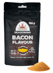 Bacon-Geschmack Vegan Gewürzmischung - 100% natürliches BBQ-Gewürz - Ideal für Fleisch, Kartoffeln, Gemüse oder als Popcorn-Gewürz - Großpackung 150g
