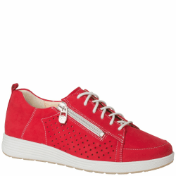 Ganter Damen Kerstin Sneaker 43 EU Weit Rot