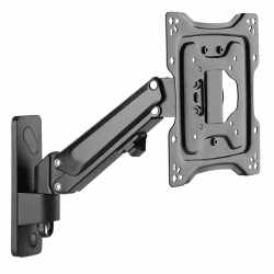 RICOO TV Wandhalterung Schwenkbar - Monitor Wandhalterung Fernseher Halterung Schwenkbar Gasdruckfeder für 23-43 Zoll S4322 - Fernseher Wandhalterung TV Halterung bis 23 Kg, max. VESA 200x200 mm