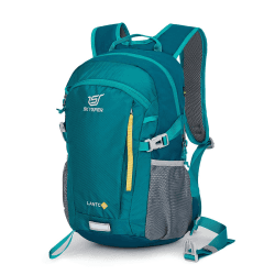 SKYSPER Leicht Wanderrucksack Klein Rucksack mit Rückenbelüftung Trekkingrucksack aus atmungsaktivem 3D Air Mesh Polyester Camping Outdoor Wandern Rucksack 20 Lang Cyan-20l