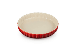 Le Creuset Tarteform aus Steinzeug, 28 cm, 2.1 Liter, Kirschrot, 71120280600001