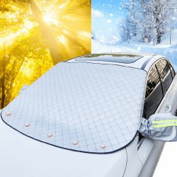KEELYY Frontscheibenabdeckung Winter Autoscheibe Frostabdeckung mit 5 Magnete Sonnenschutz Auto Autoscheibenabdeckung Scheibenabdeckung Winschutzscheiben Abdeckung Groß, 145 * 115cm