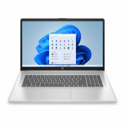 HP Laptop 17,3 Zoll IPS Full-HD, Intel Core i5 1334U, 10 x 4.60 GHz, 24 GB RAM, 1000 GB SSD, Norton 360, Silber, Windows 11