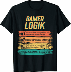 Gamer Logik Computer PC Controller Zocker Jungs T-Shirt