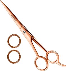 Utopia Care 6,5 zoll Edelstahl Haarschere Friseurschere - Professionelle Haar- und Bartschneideschere - Professionelle Friseurschere - Scharf, langlebig (Roségold)