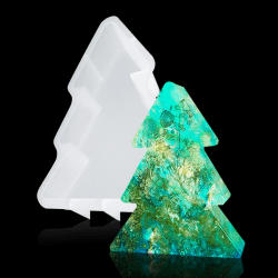 FineInno Große Epoxidharz Formen,Tree Resin Mold,Weihnachtsbaum,Silikonform,Gießform DIY Geometrische Home Decor Harz Kunstwerk