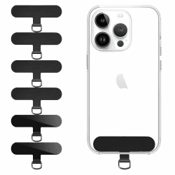 Qyoocom Handykette Halterung 6 Stück,Ultradünn Stärker, Haltbarer, Nicht Leicht zu Brechen Handykette Adapter Passt alle Handykette