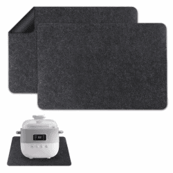 Hainue 2 Stück Hitzebeständige Matte für Luftfritteuse, Unterlage Matte aus Filz für Kaffeemaschine Filz, Filzmatte Mikrowellen Gleit, für Küchentheke Rutschfest, Küche Arbeitsplatte Luftfritteusen