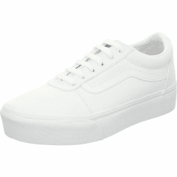 Vans Damen Ward Platform Sneaker 38.5 EU Canvas White