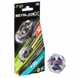 Beyblade X Keel Shark 3-60LF Kreisel Booster Pack, rechtsdrehender Angriffs-Typ mit X-Celerator, mit 2 Klicks aufbauen und in der Arena kämpfen, für Kinder ab 8 Jahren