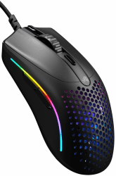 Glorious Model O 2 Mini Gaming-Maus mit Kabel - Besonders leichte 49g, Sensor mit 26K, Motion Sync, 80M Klicks, 6 programmierbare Tasten, Maus für kleine Hände, FPS, MMO, MOBA, Battle Royale - Schwarz
